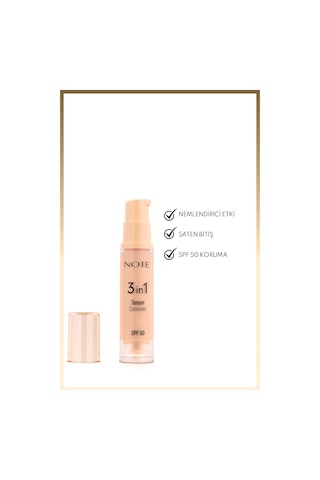 3 İn 1 Serum Concealer 20 Medium Beige Spf 50 Nemlendirici Ve Aydınlatıcı Göz Altı Kapatıcısı