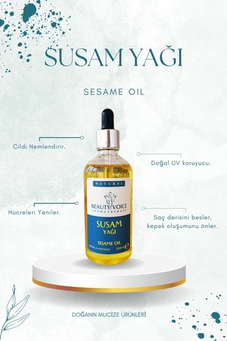 Beauty Voice %100 Doğal Soğuk Sıkım Susam Yağı 2 x 100 ML