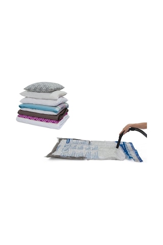 Vakumlu Hurç Poşet Saklama Torbası Elbise Hurcu 50x60 Beyaz