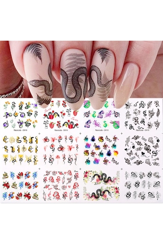 Su Transferli Nail Art Sticker D010 52377-2