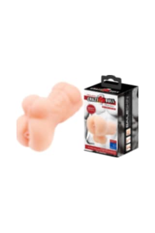 Truva Shop Crazy Bull 3 Boyutlu Testisli Yarım Erkek Vücutlu Suni Anal Mastürbatör