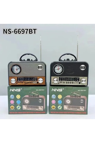 Nns Ns-6697bt Taşınabilir Bluetooth Nostaljik Radyo