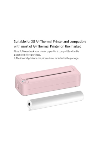 Lemestar Termal Yazıcı Kağıdı A4 5 Adet Paket - Her Bir 6 Metre 20 Sayfa - Bisfenol Ve Toksik Madde不含