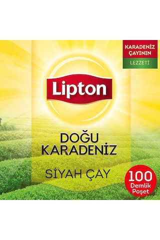 Lipton Doğu Karadeniz Demlik Süzen Poşet Bergamot Aromalı Siyah Çay 100'lü Paket