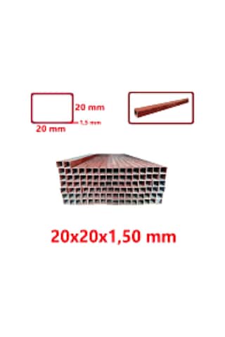 Profil 20x20x1.5mm Astar Kırmızı Boyalı 2 Metre Profil 20x20x1.5mm Astar Kırmızı Boyalı 2 Metre