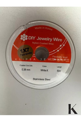 Klipsa Jewelry Mücevher Halatı, Kolye Ve Bileklikler İçin 50m 0,38mm 178874093