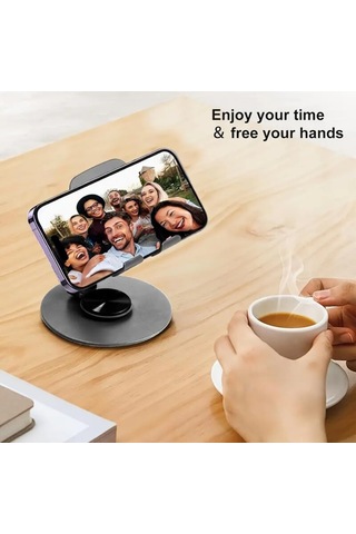 Lexroo Masaüstü Telefon Tutucu Metal Katlanabilir 360 Ayarlanabilir Yükseklik Ve Açı Ayarlı Diğer