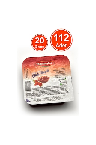 Kardeşler Şekerleme Piknik Kahvaltılık Çilek Reçeli 112 x 20 G