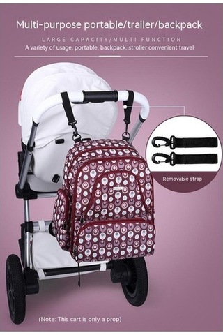 Çok Fonksiyonlu Büyük Kapasiteli Sırt Çantası Anne Çantası Gebelik İçin Sırt Çantası - Mavi