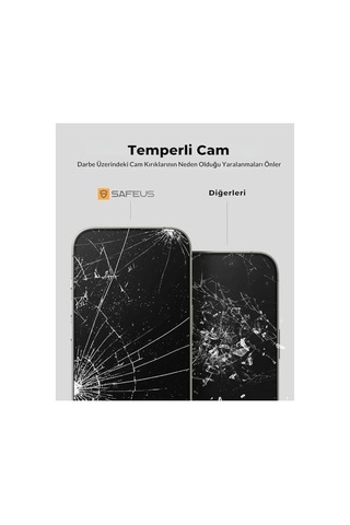Tam Kaplayan Parmak İzi Bırakmayan Safir Ekran Koruyucu Cam, İphone 17 Pro Max İle Uyumlu