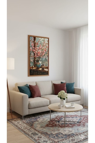 Yağmurlu Baharrulo Tuval Üzeri Canvas Baskı Premium Çözünürlük, Çerçevesi