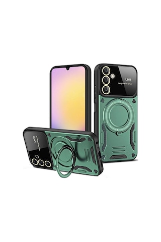 Samsung Galaxy S25 Kılıf Joy Lens Standlı Kapak