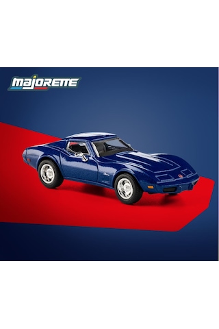 Majorette Collection Chevrolet Corvette C3 50th Anniversary 1:64 Model Araba