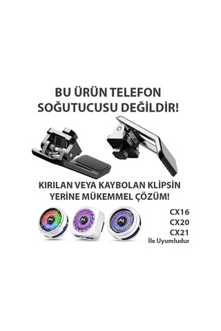 Memo Cx16-cx20 Ve Cx21 İçin Yedek Klips Aparat 2 Adet- 5775