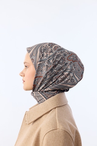 Mirsoy Scarf Zümra Desen Eşarp Krem