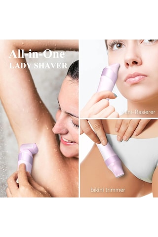 Unibono Ladyshaver Kadın Tıraş Makinesi, Elektrikli Kit, Led Işıklı, Bikini Tıraş Makinesi Erkek Bakım Ürünleri