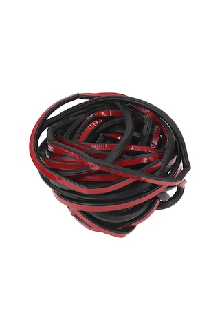 Evrensel Araba Weathersstrip Kapı Hava Sıyırma Kenar Trim Conta Şeridi, 52.5ft, Epdm Kauçuk, Siyah