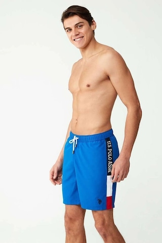 U.s Polo Assn. 23005 Erkek Cepli Uzun Deniz Şortu-saks Saks