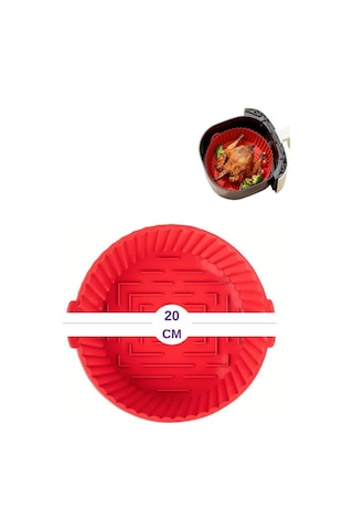 Onikiden Yanmaz Yapışmaz Airfryer Silikon Pişirme Kabı Sl099 - Tüm Fritözlerle Uyumlu 20x5cm 001