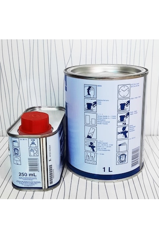 Akzo 4+1Akrilik Astar 1Litre+ Sertleştirici 250Ml