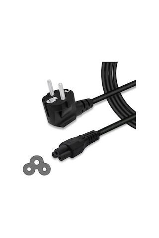5 Metre Notebook Yonca Laptop 3 Girişli Adaptör Power Güç Kablo