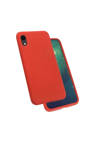 Apple Uyumlu iPhone XR 6.1 Kılıf Zore Silk Kadife Iç Yüzey Silikon Kılıf