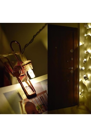 Buffer Bakır Renkli Led Işıklı Fotoğraf Asma Işık Süsleme Led