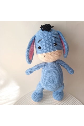 Amigurumi Eeyore Oyuncak Winnie The Pohh Serisi El Emeği Mavi Pembe