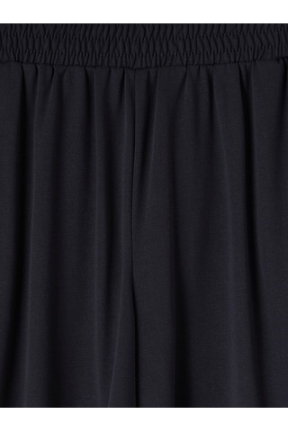 Lcwaıkıkı Classic Siyah Yüksek Bel Regular Fit Kadın Dalgıç Kumaş Şort