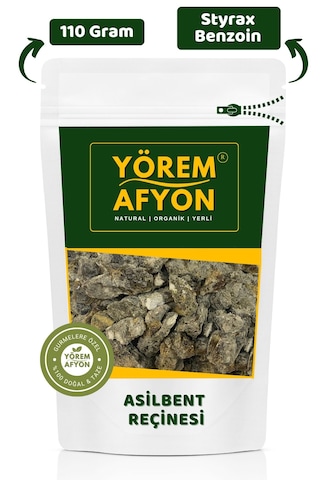 Yörem Afyon Yüksek Rakım 1500 M Hasadı Doğal Asilbent Reçinesi, Cavi Buhuru Styrax Benzoin 110gr.
