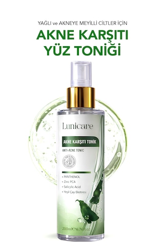 Lunicare Salisilik Asit Tonik - Gözenek Sıkılaştırıcı Ve Akne Karşıtı Siyah Nokta Temizleme 200 Ml