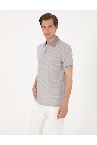 Pierre Cardin Erkek Gri Tişört 50307848-vr024 Gri