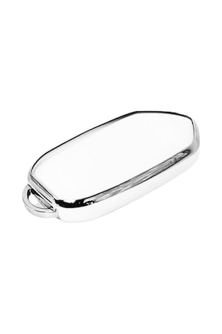 Gma Keys Togg T10x T10f 3 Tuşlu Smart Nano Koruma Anahtar Kılıfı Beyaz Gümüş Silver Renk Yüksek Kalite