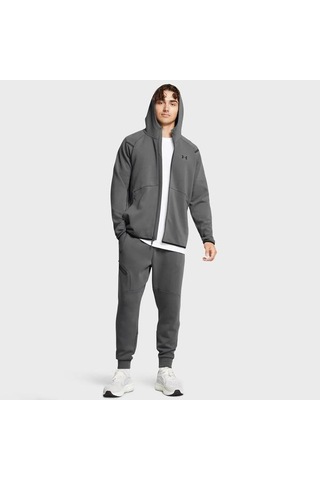 Under Armour Unstoppable Fleece Erkek Gri Polo Yaka Tişört
