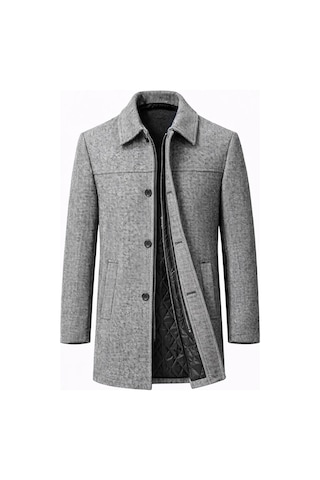 Classics Men Claassics Men Erkek Regular Fit Kaşe Kaban Ceket - 7531 Gri
