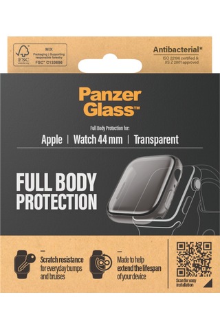 Apple Uyumlu Watch 4 5 6 Se 44mm Şeffaf Full Body Çerçeveli Ekran Koruyucu