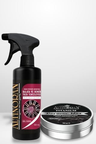 Profesyonel Derin Temizlik Ve Uzun Süreli Koruma Seti Ph Nötr Demir Tozu Sökücü 500ml + Titanium Seramik Wax 100gr