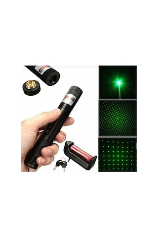 Lazer Ultra Güçlü 2 Modlu Işık 1000 Mw Siyah Lazer Ultra Güçlü 2 Modlu Işık 1000 Mw Siyah