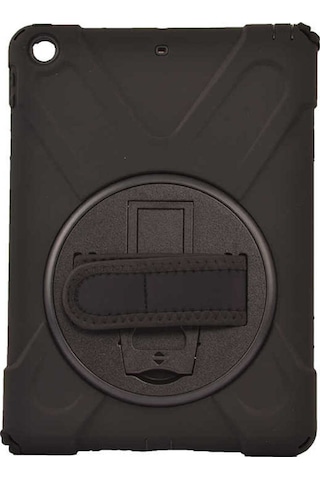 iPad Uyumlu 9.7 2017 5.nesil Kılıf Tkdw Defender Tablet Silikon - Siyah Arka Kapak