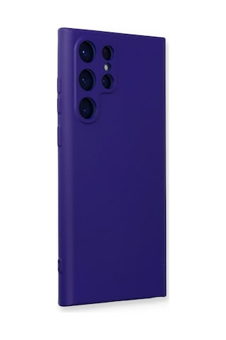 Newface - 840 - Samsung Galaxy S22 Ultra Kılıf Nano İçi Kadife Silikon - Csmo-tex - - Mor