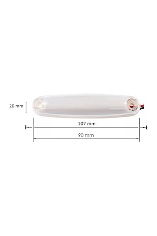 Ahmet Otomotiv 8 Adet Neon Parmak Led Lamba Beyaz 12 V 24 V