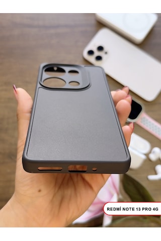 Redmi Note 13 Pro 4g Uyumlu Kamera Korumalı Darbeye Dayanıklı Renk Atmayan Keep Silikon Kılıf Siyah