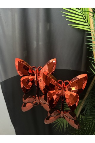 Halcyon Dekoratif Kelebek Kırmızı
