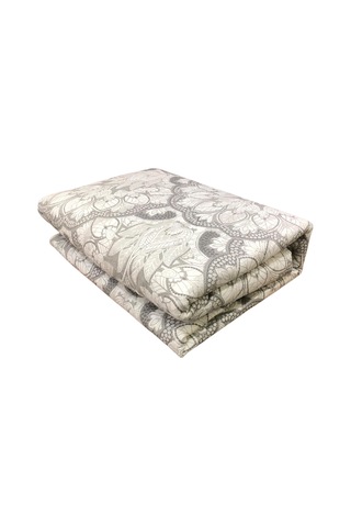 Clasy %100 Pamuk Çift Kişilik Yatak Örtüsü Seti Tabula V1 Gri Gri