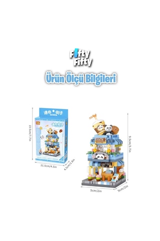 Loz Micro Block Serisi Kahve Dükkanı 400 Parça Oyuncak Yapım Seti Fflz-8814