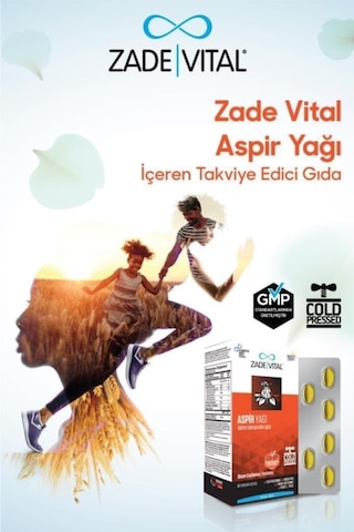 Zade Vital Aspir Yağı 60 Yumuşak Kapsül 2 Adet