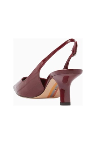Sam Edelman Bianka 60 Bordo Nappa Deri, Alçak Topuklu Kadın Slingback Pump