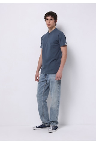 Colin's Colins Regular Fit Yuvarlak Yaka Düz Erkek Mavi Kısa Kol Tişört Cl1077189 Q1.v1 Inv Indigo