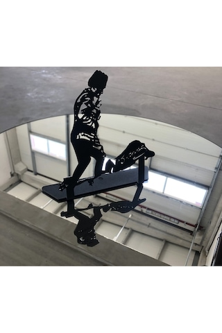 Yaren Home Dizayn Atatürk Imzalı Dekoratif Masa Üstü Silueti Siyah