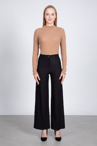 Palazzo Pantolon - Siyah-Siyah